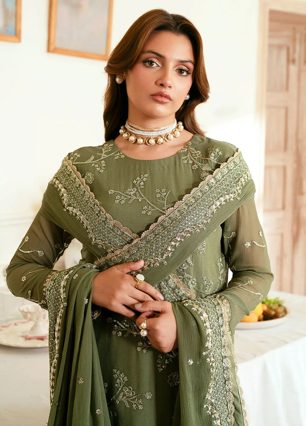 Elinor by Sahane Embroidered Chiffon 3 Piece