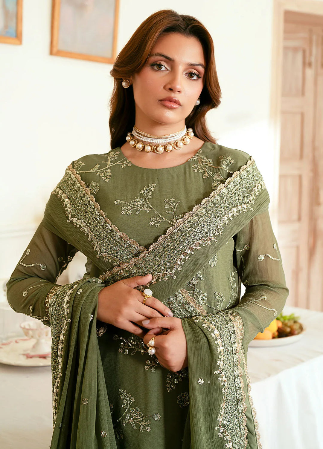 Elinor by Sahane Embroidered Chiffon 3 Piece