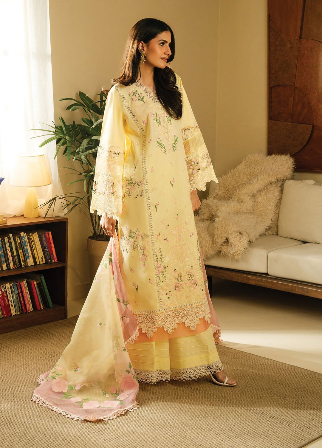Faiza Faisal Embroidered Lawn Suits Unstitched 3 Piece