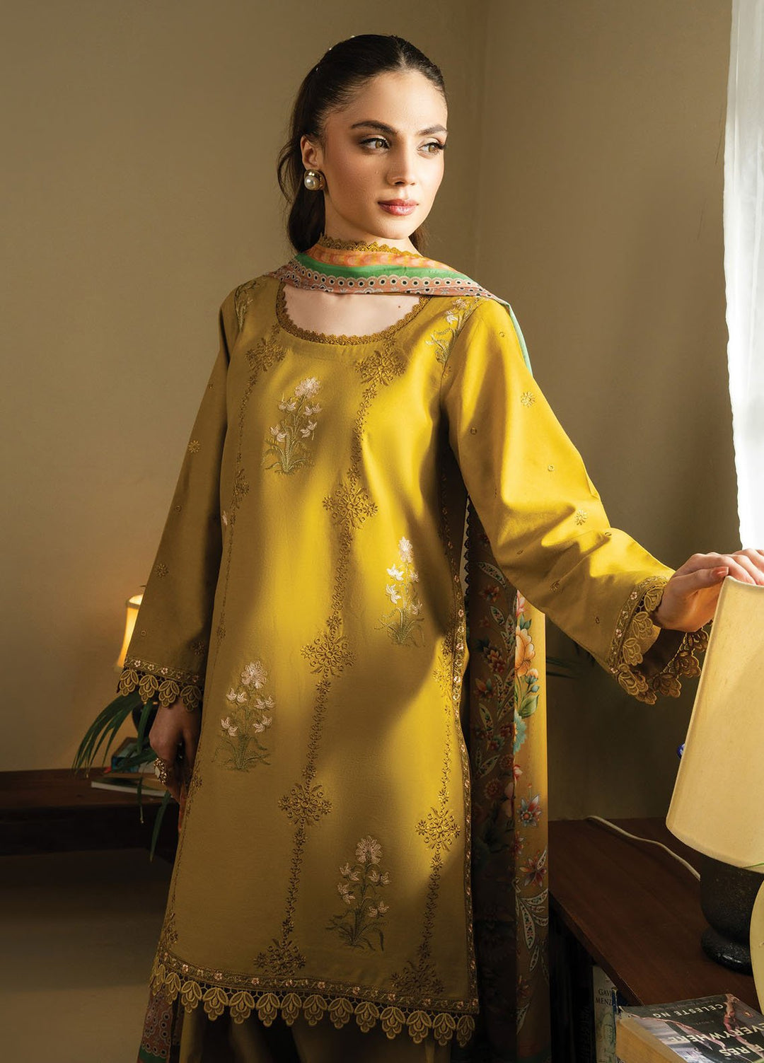 Faiza Faisal Embroidered Lawn Suits Unstitched 3 Piece