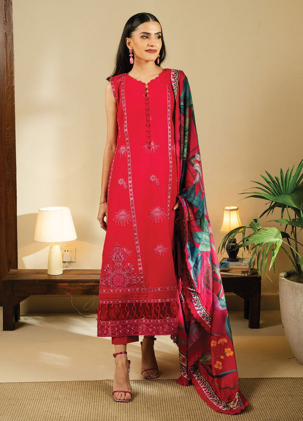 Faiza Faisal Embroidered Lawn Suits Unstitched 3 Piece