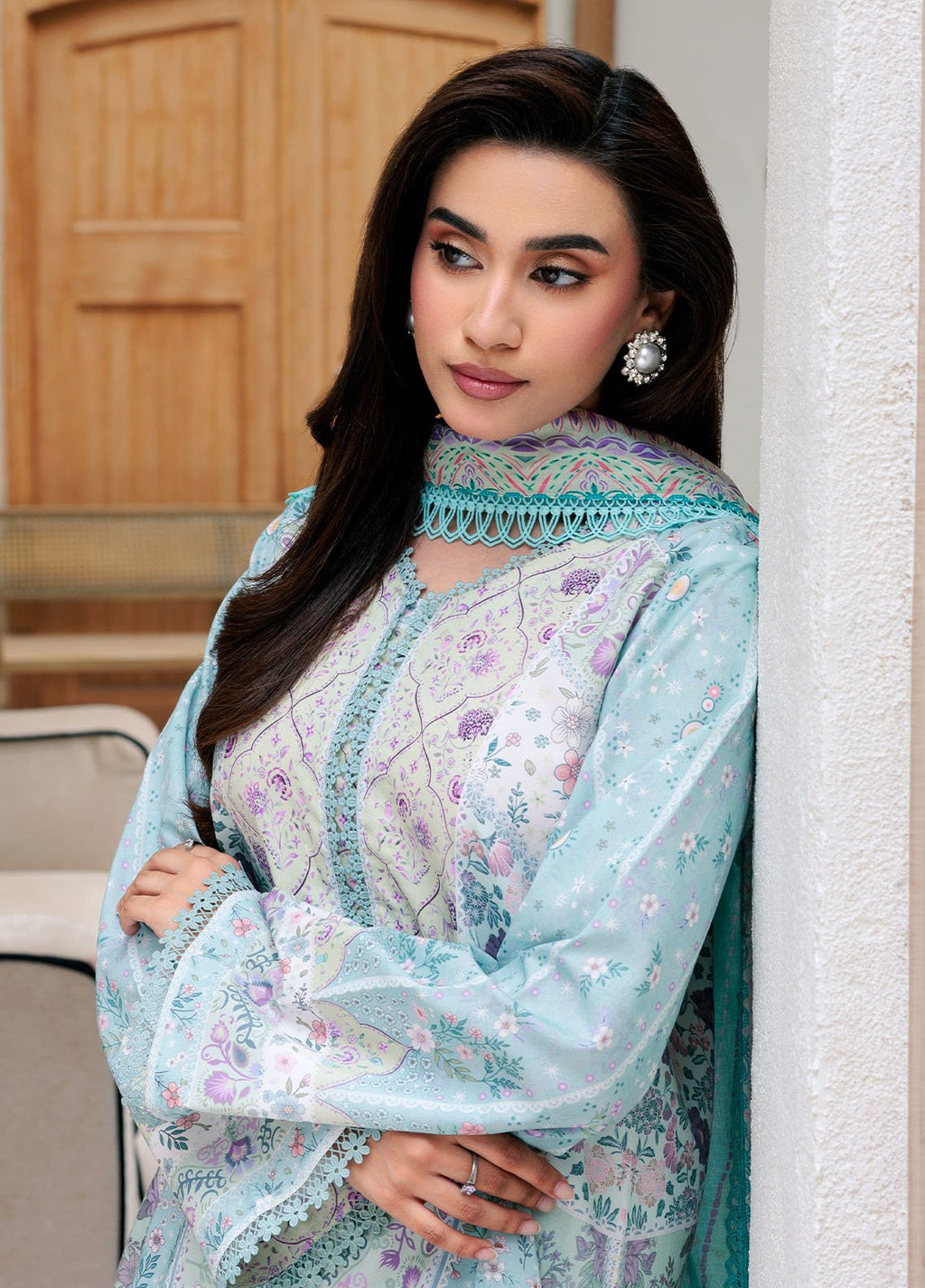 Florent Printed Lawn Suits Unstitched 3 Piece