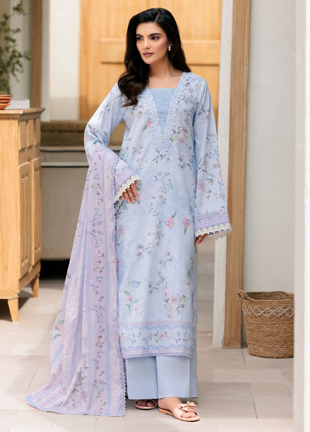 Florent Printed Lawn Suits Unstitched 3 Piece