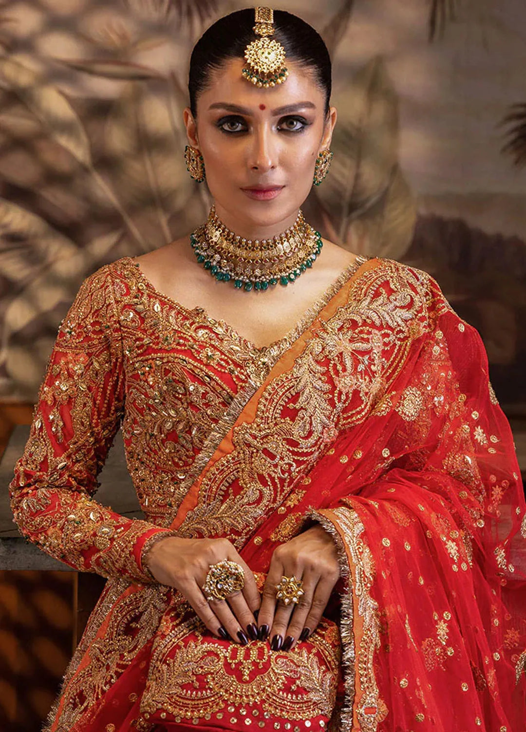 Jahan By Erum Khan Embroidered Net Suit 4 Piece Suit