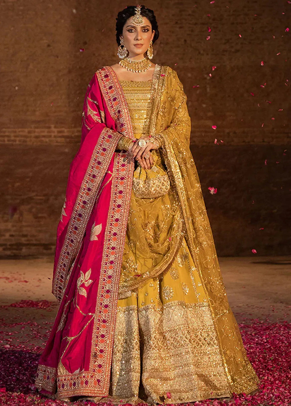 Jahan By Erum Khan Embroidered Raw Silk Suit  3 Piece