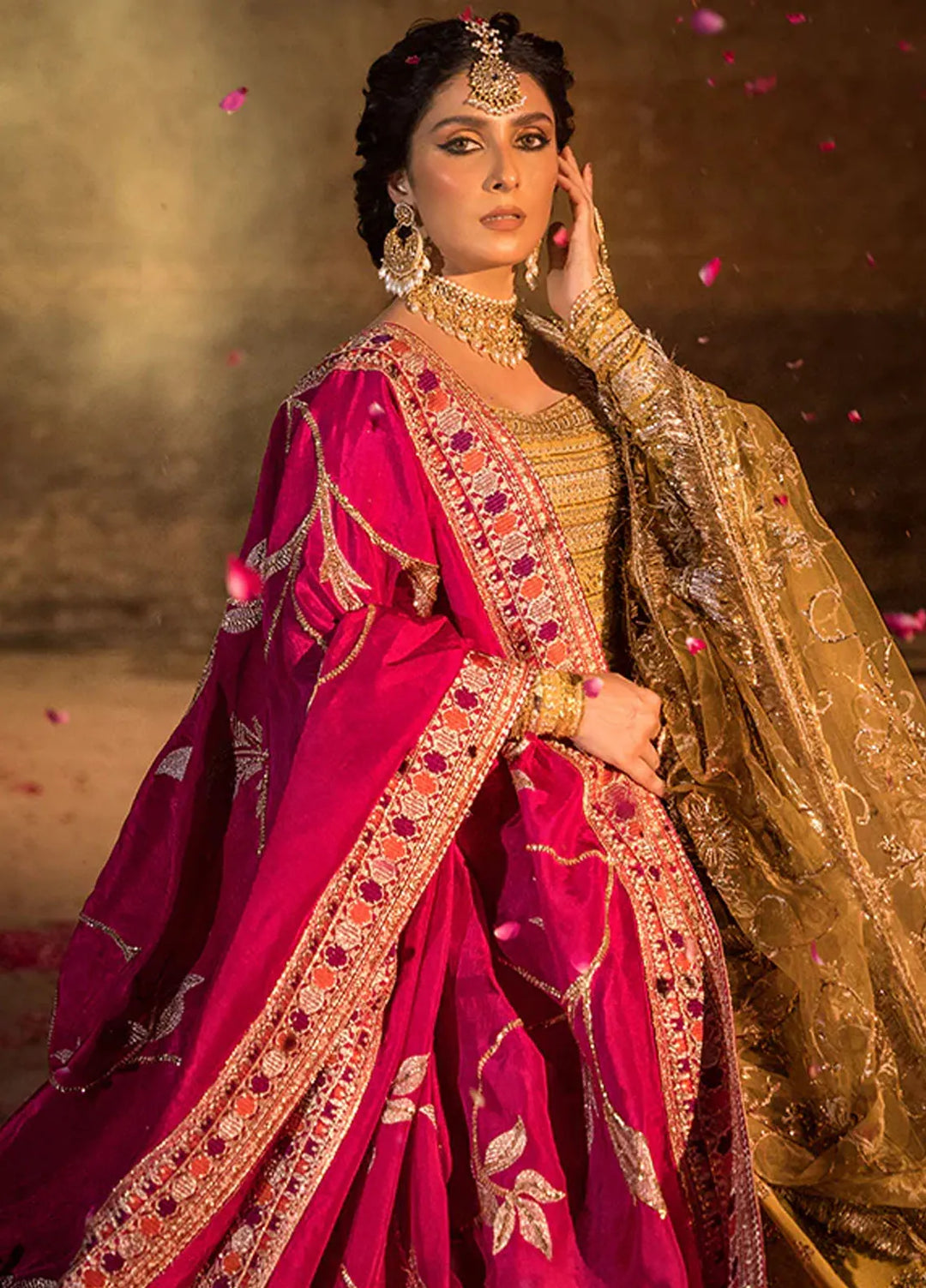 Jahan By Erum Khan Embroidered Raw Silk Suit  3 Piece