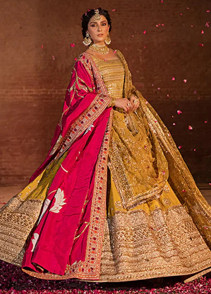 Jahan By Erum Khan Embroidered Raw Silk Suit  3 Piece