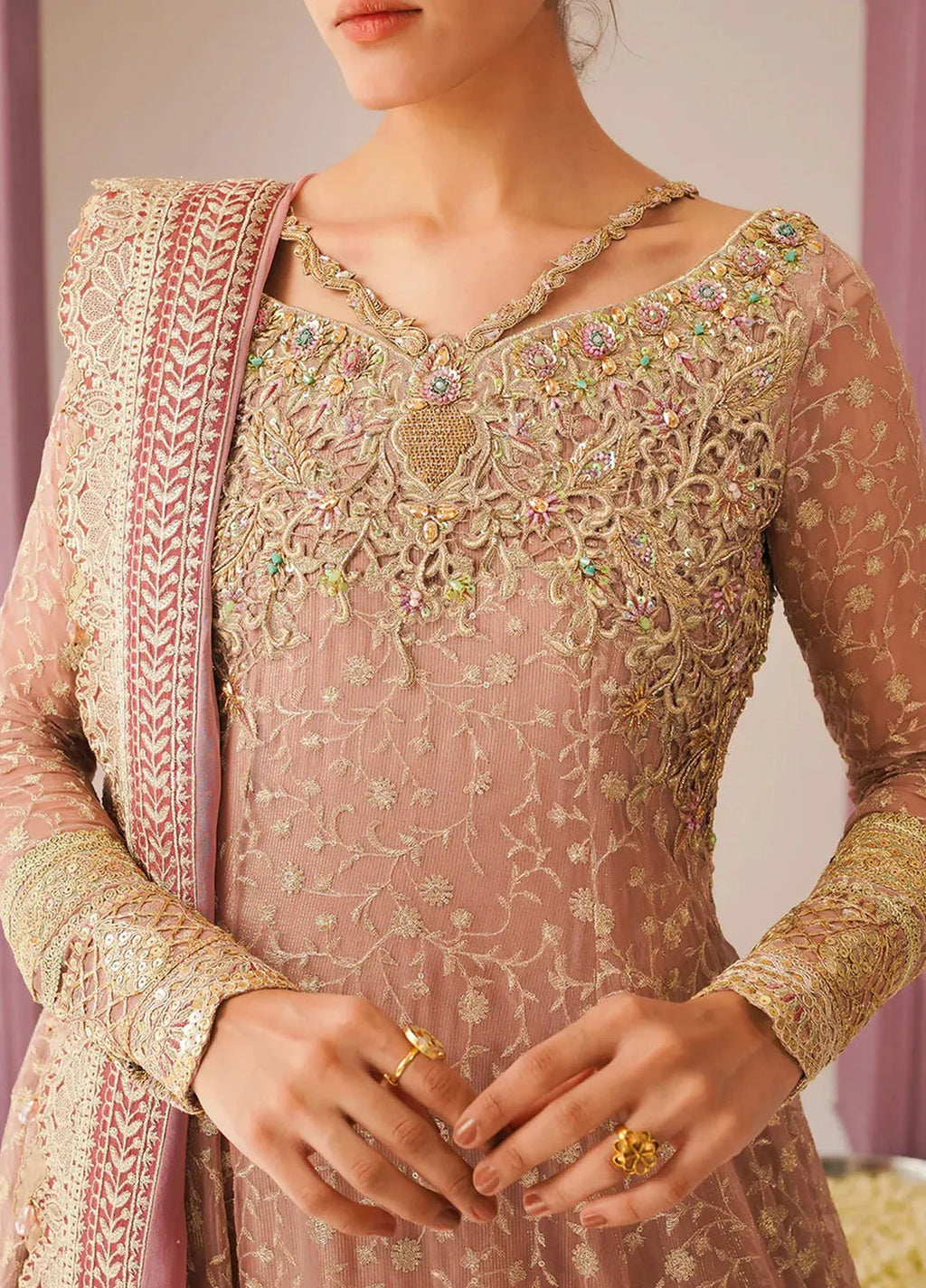 Jamnii Pret  Chiffon 2 Piece Suit Baghe Bahar