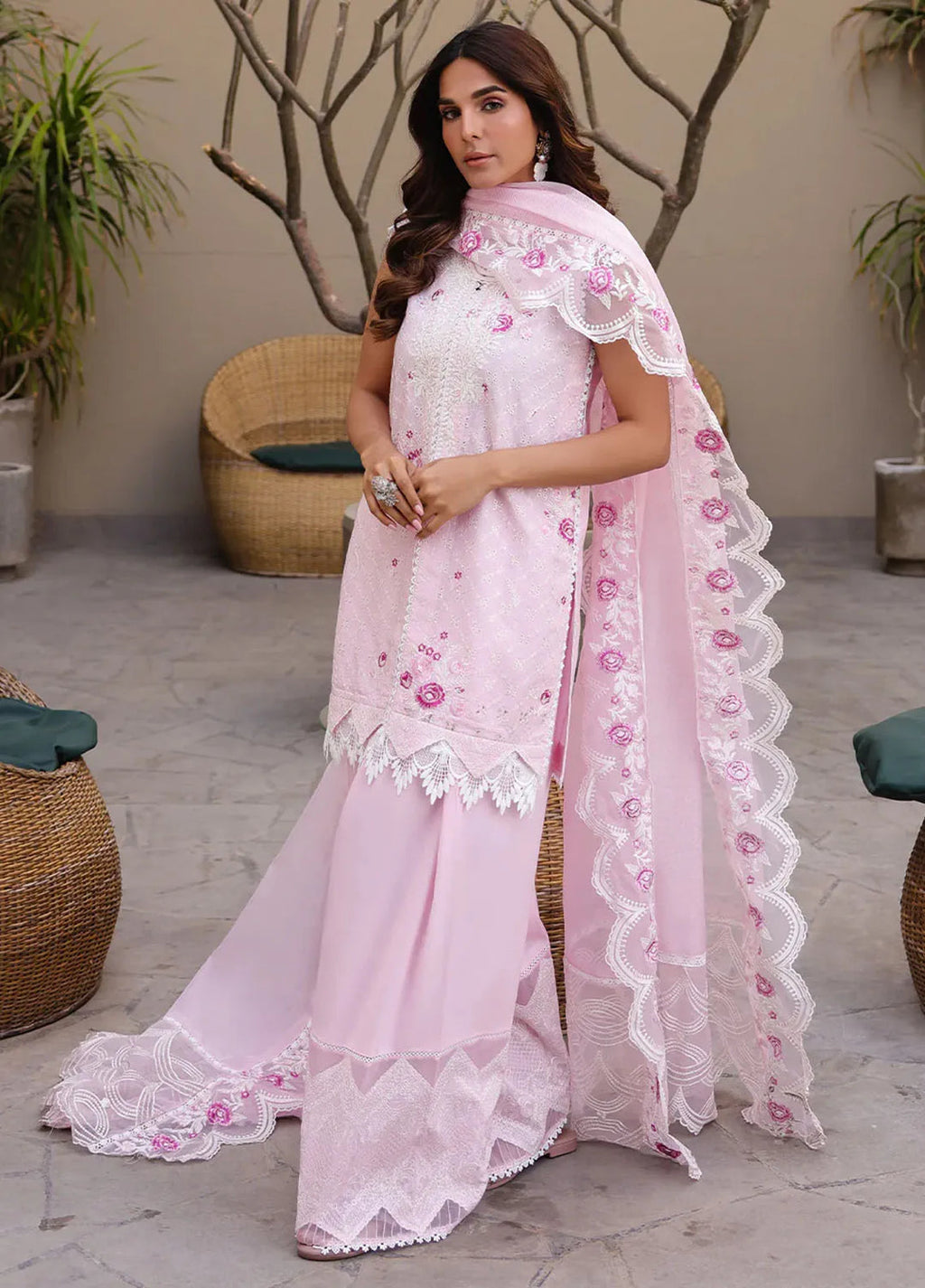 Marine by Faiza Faisal Embroidered Lawn Suit