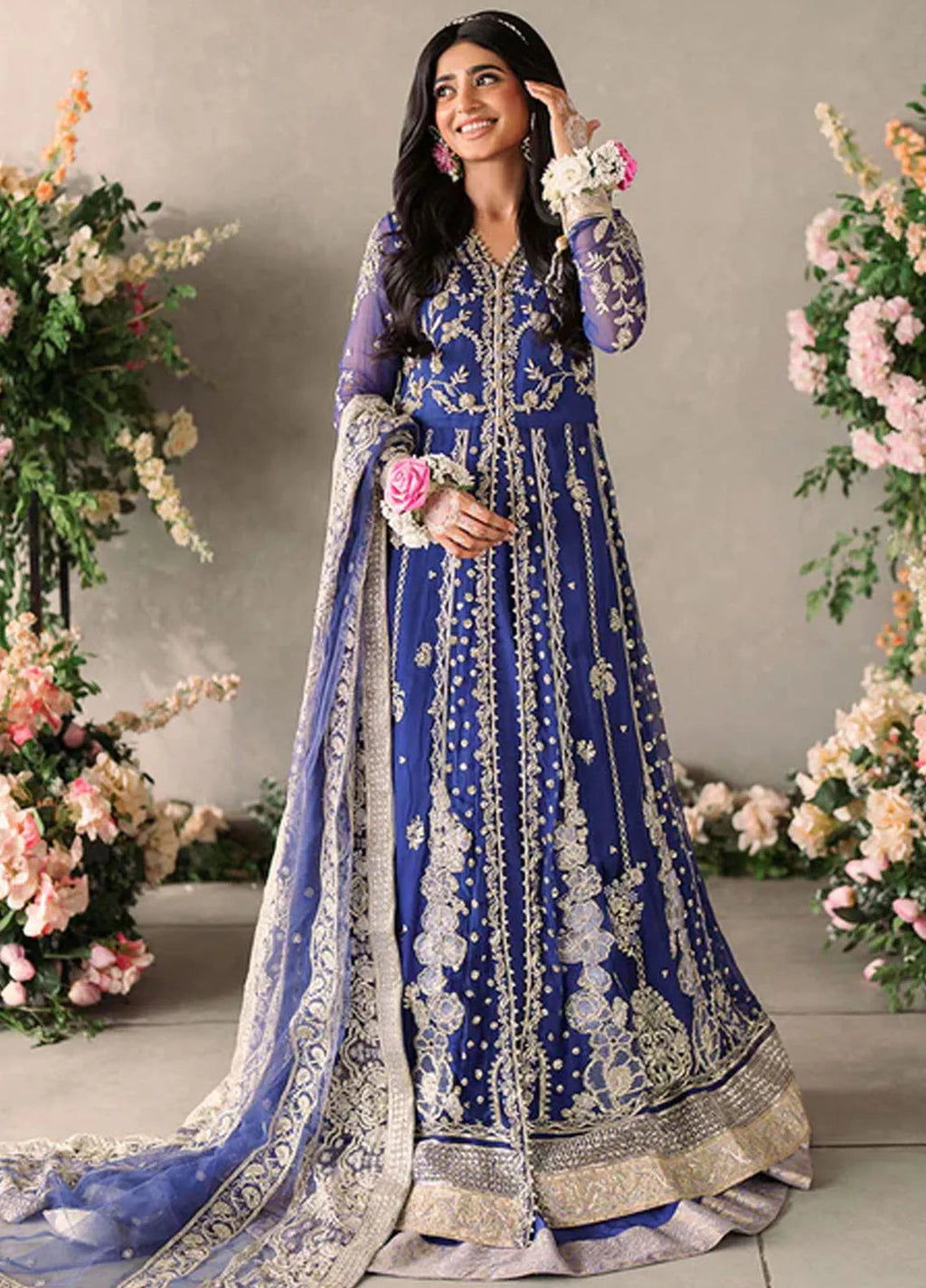 Mastani by Mushq Embroidered Chiffon Suits  4 Piece