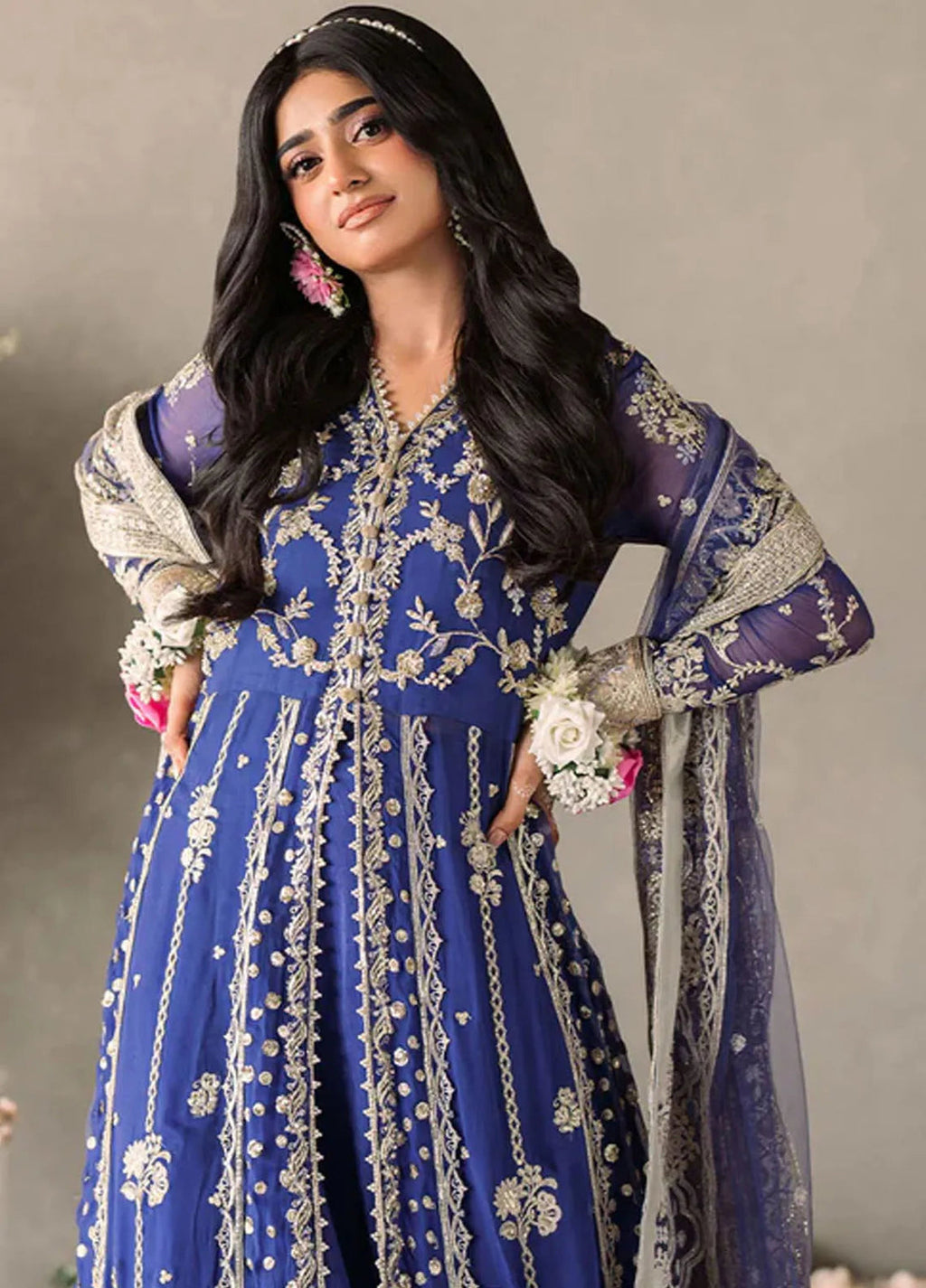 Mastani by Mushq Embroidered Chiffon Suits  4 Piece