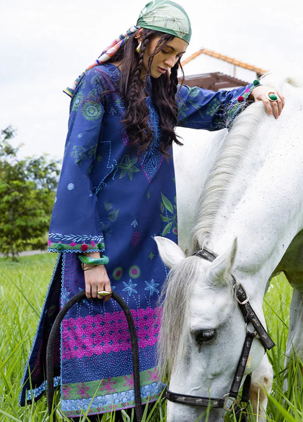 Mirasol by Mushq Embroidered Cambric 3 Piece