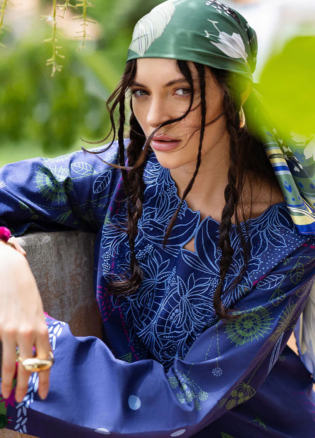 Mirasol by Mushq Embroidered Cambric 3 Piece