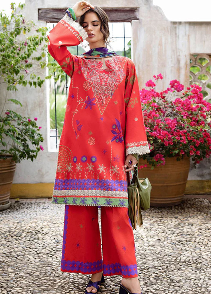 Mirasol by Mushq Embroidered Cambric SuitsStitched 3 Piece