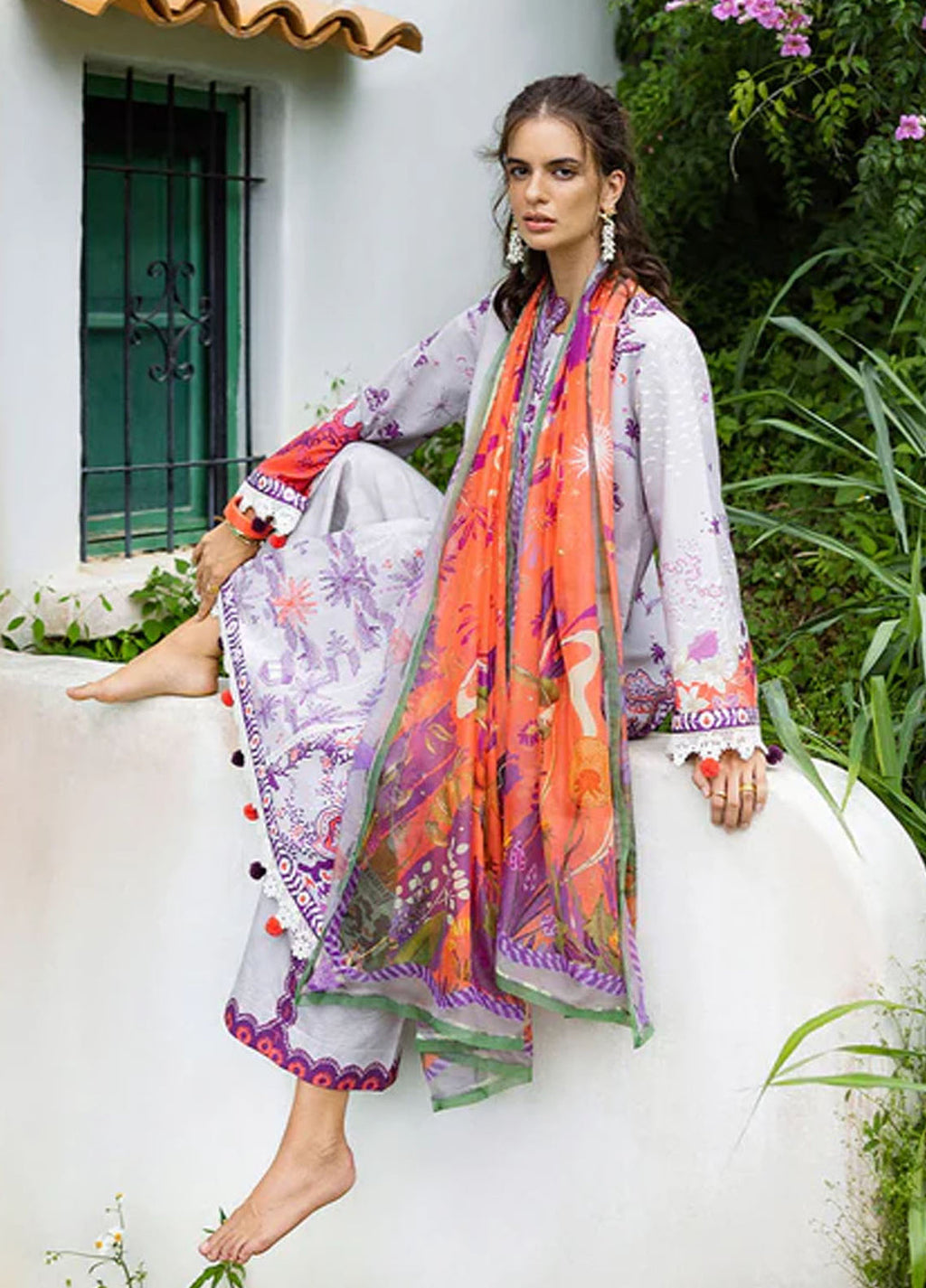 Mirasol by Mushq Embroidered Cambric Suits Stitched 3 Piece