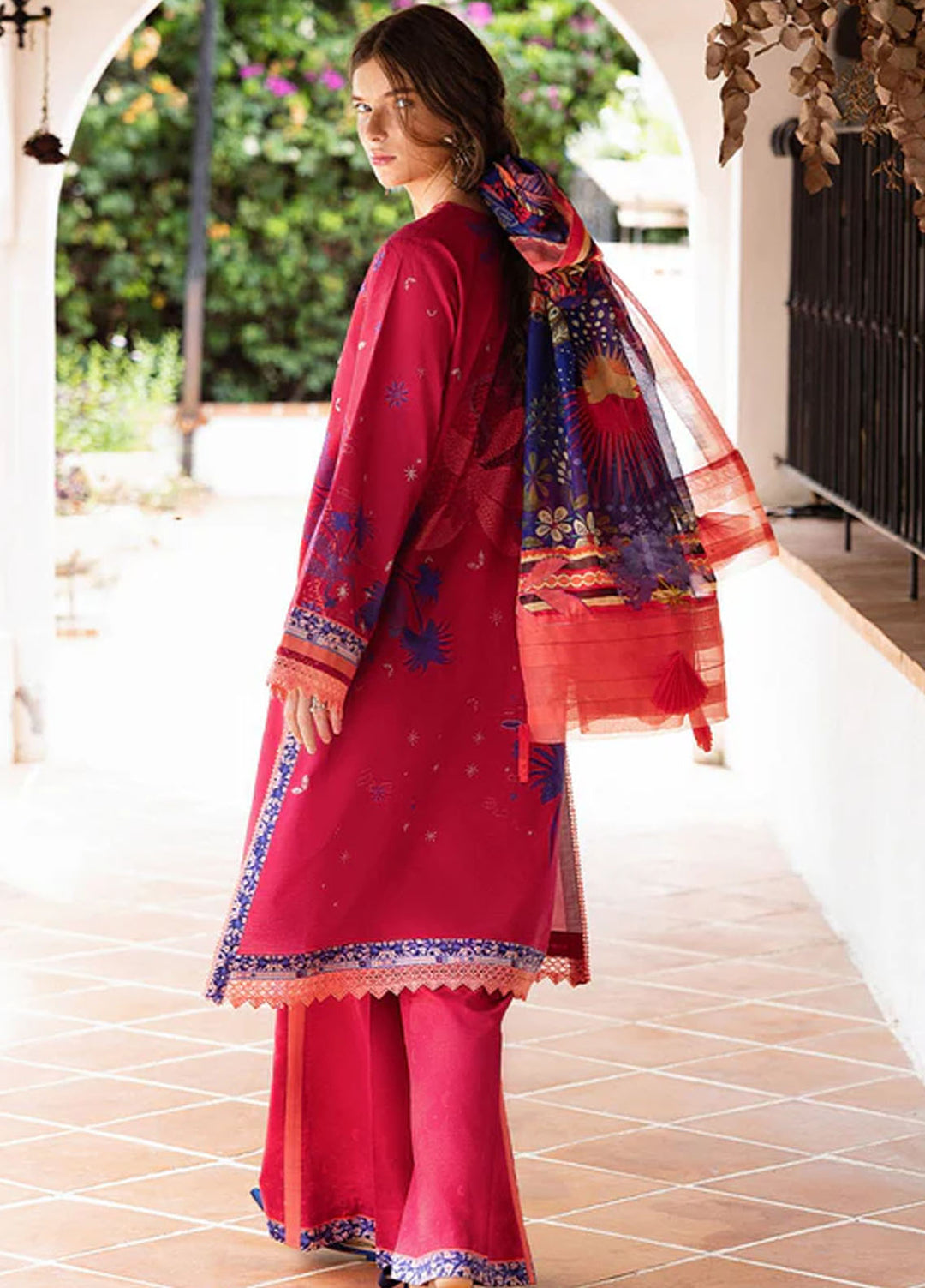 Mirasol by Mushq Embroidered Cambric Suits Stitched 3 Piece