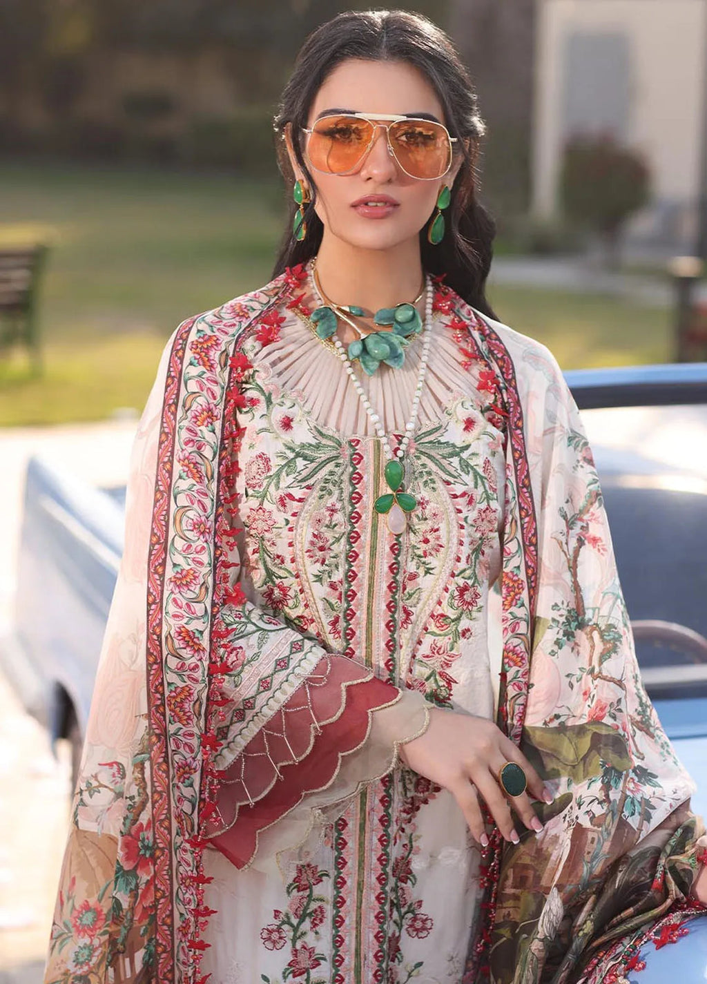 Musferah Saad Embroidered Lawn Suits 3 Piece