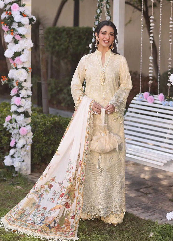 Musferah Saad Embroidered Lawn Suits 3 Piece