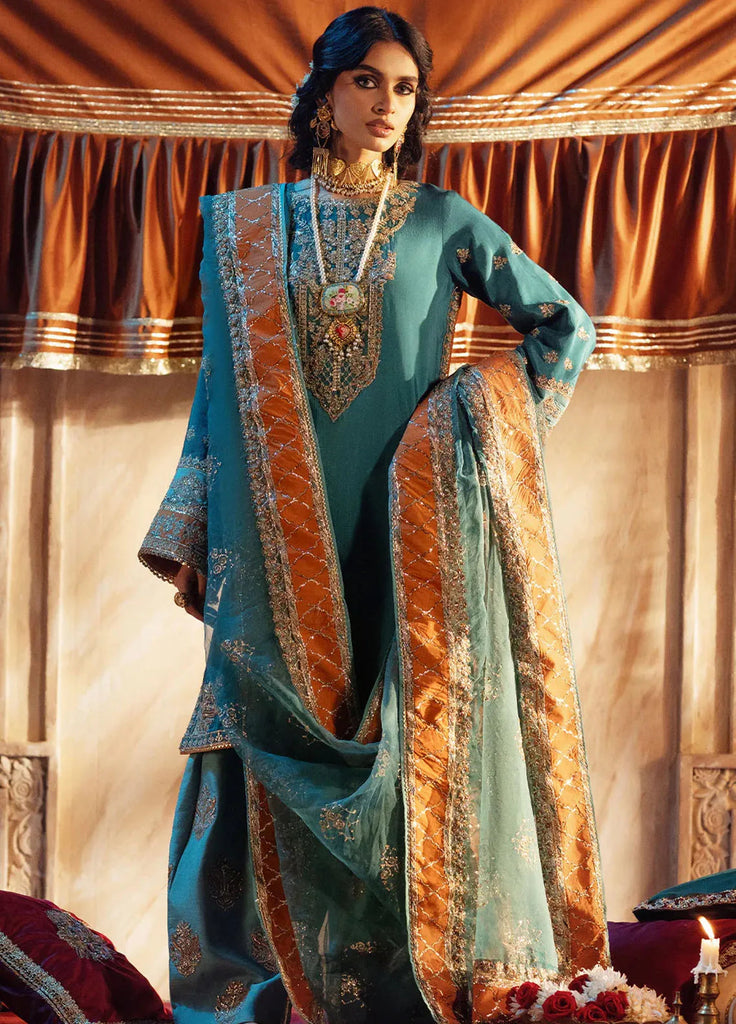 Mushk by AJR Couture Embroidered Suit 3 Piece