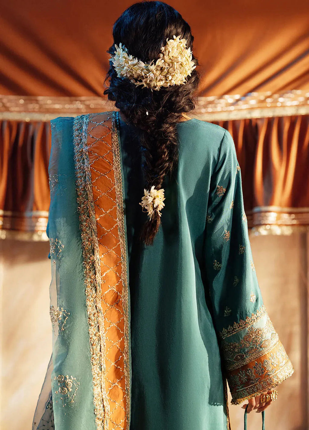 Mushk by AJR Couture Embroidered Suit 3 Piece