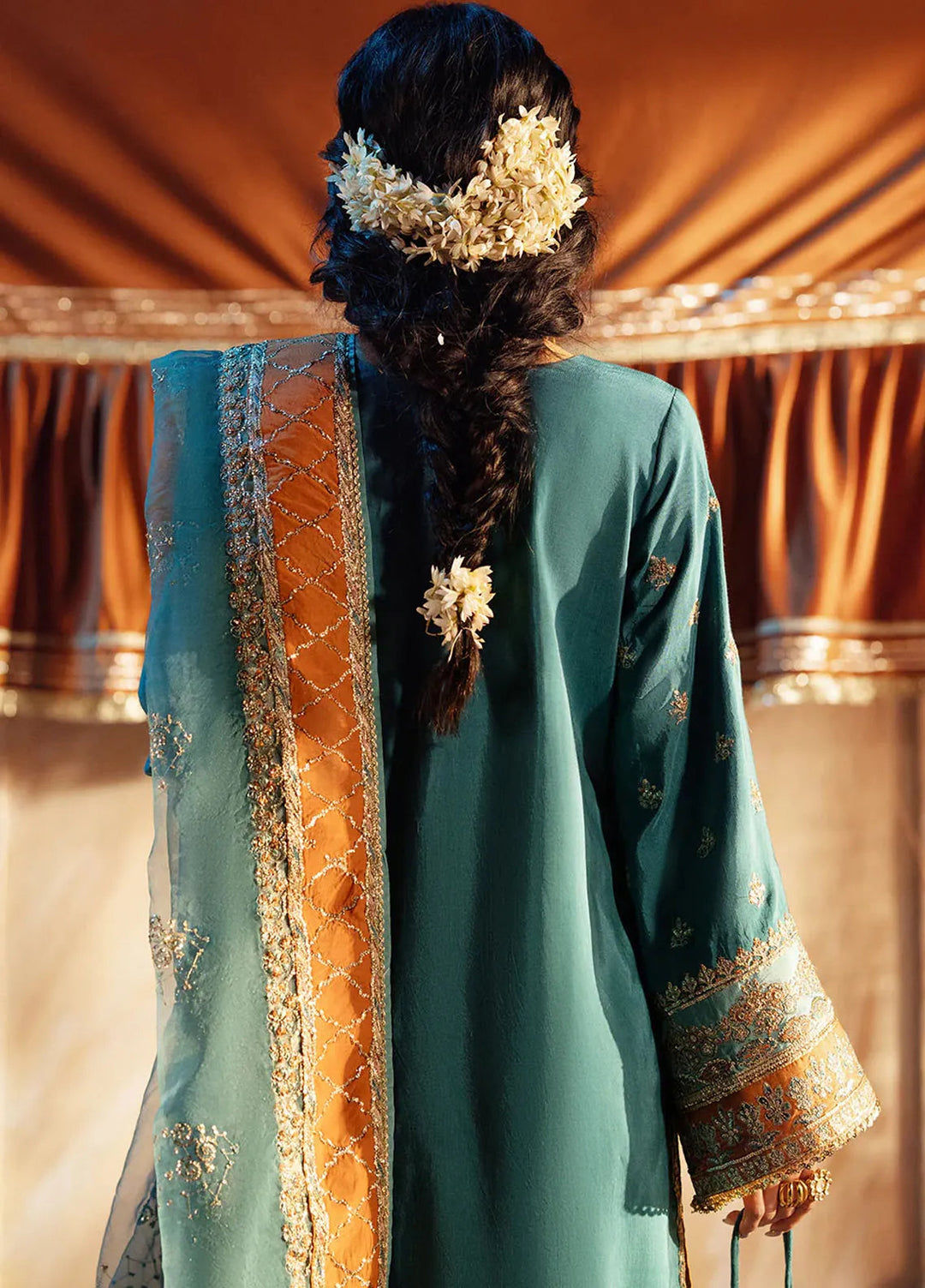 Mushk by AJR Couture Embroidered Suit 3 Piece