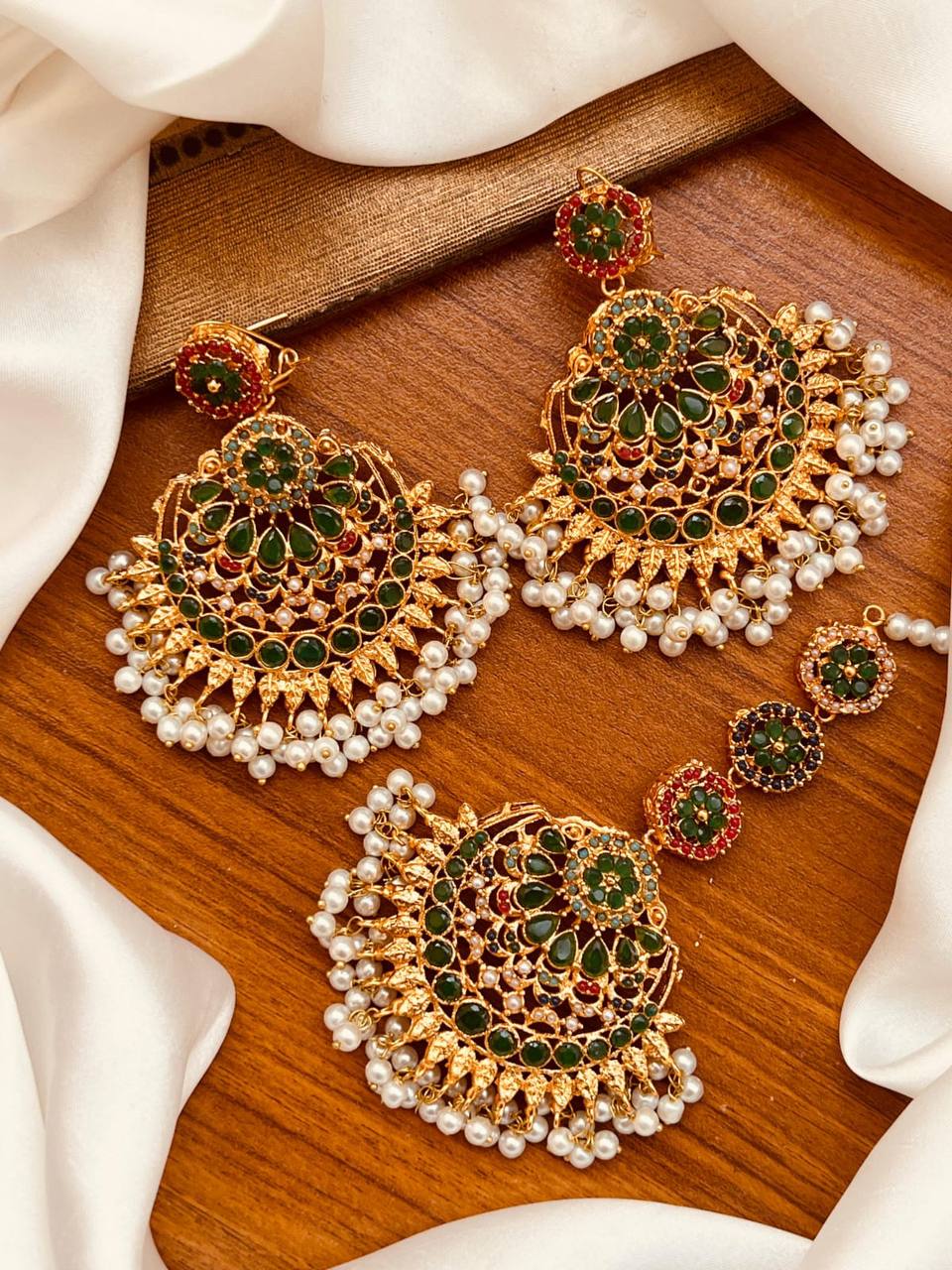 Balas Earrings – Elegant Kundan Drop Earrings in Multiple Colorways