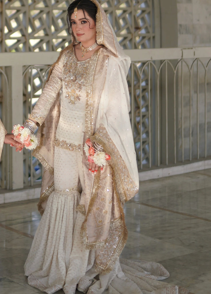 Embroidered Net 3 Piece Suit