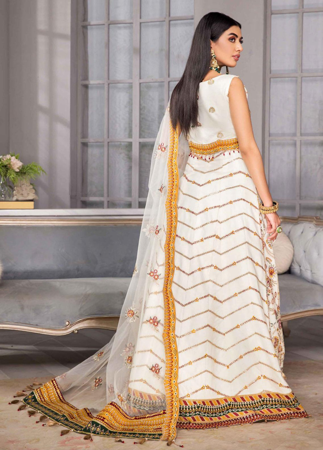 Vasl-e-Meeras By Alizeh Fashion Embroidered Net Suits  3 Piece