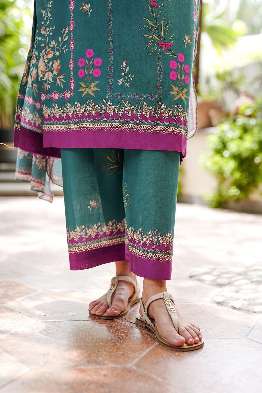 EMERALD WHISPER Stitched 3 pcs