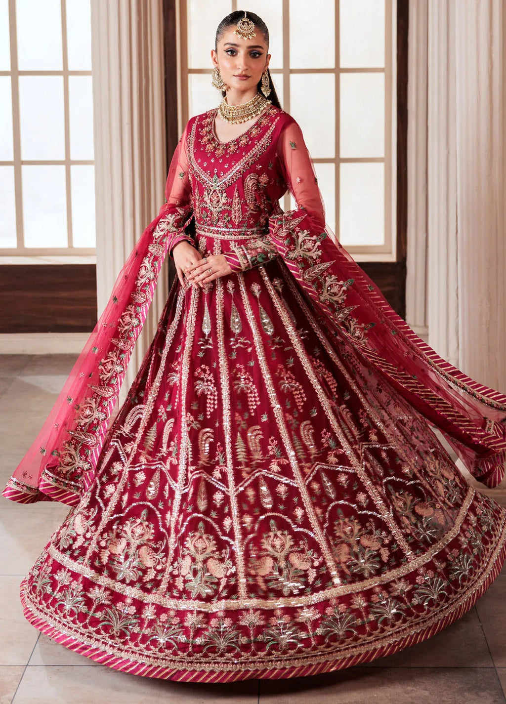 Zeenat by Zebtan Embroidered Net Suits  3 Piece