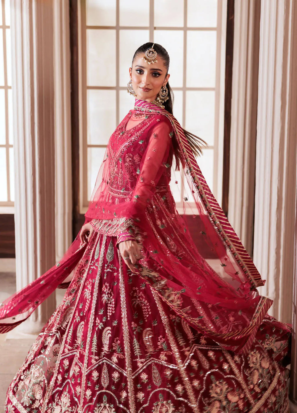 Zeenat by Zebtan Embroidered Net Suits  3 Piece