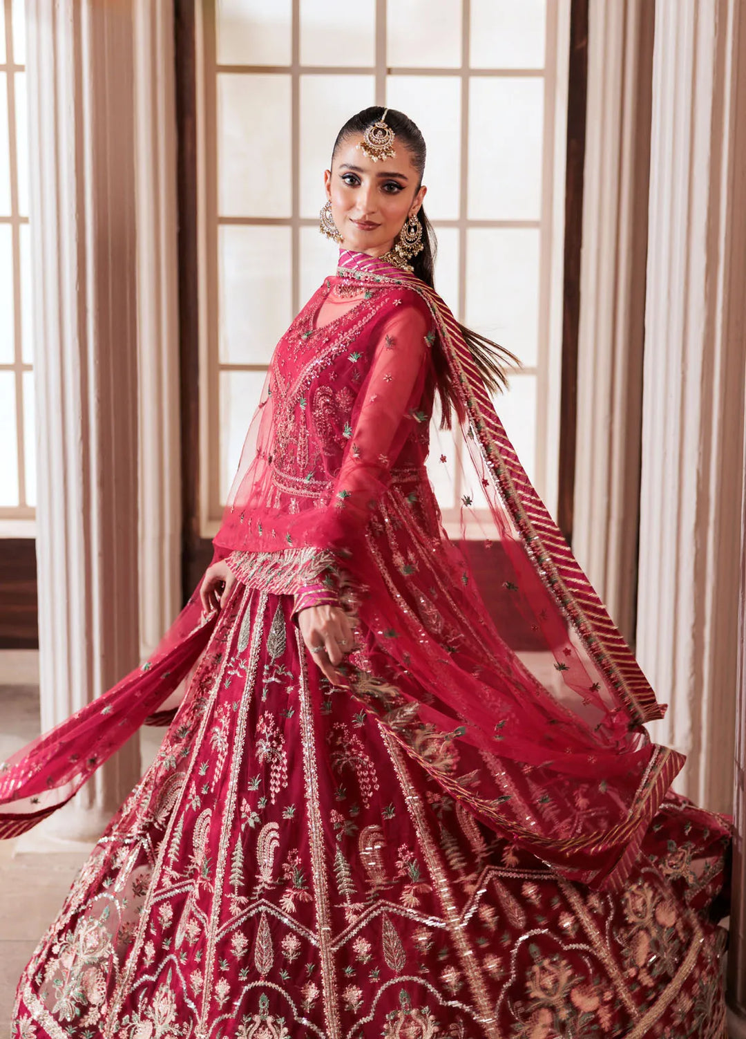 Zeenat by Zebtan Embroidered Net Suits  3 Piece